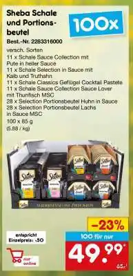 Netto Marken-Discount Sheba Schale und Portionsbeutel Angebot
