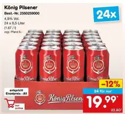 Netto Marken-Discount König Pilsener Angebot