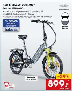 Netto Marken-Discount Falt-E-Bike ZT20R, 20 Angebot