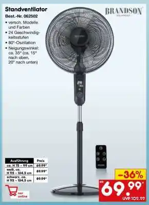 Netto Marken-Discount Standventilator Angebot