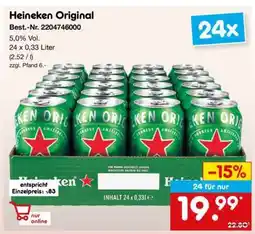 Netto Marken-Discount Heineken Original Angebot