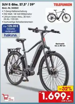 Netto Marken-Discount SUV E-Bike, 27,5 / 29 Angebot