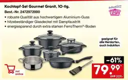 Netto Marken-Discount Kochtopf-Set Gourmet Granit, 10-tlg Angebot