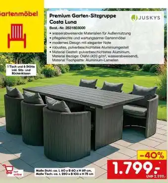 Netto Marken-Discount Premium Garten-Sitzgruppe Costa Luna Angebot