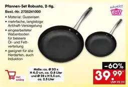 Netto Marken-Discount Pfannen-Set Robusta, 2-tlg Angebot
