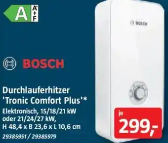 Bauhaus BOSCH Durchlauferhitzer Angebot