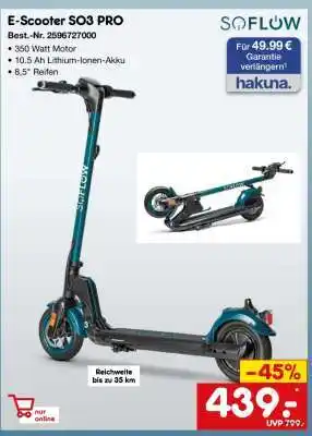 Netto Marken-Discount E-Scooter SO3 PRO Angebot