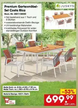 Netto Marken-Discount Premium Gartenmöbel-Set Costa Rica Angebot