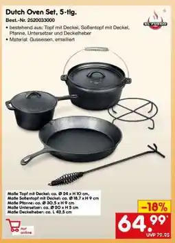 Netto Marken-Discount Dutch Oven Set, 5-tlg Angebot