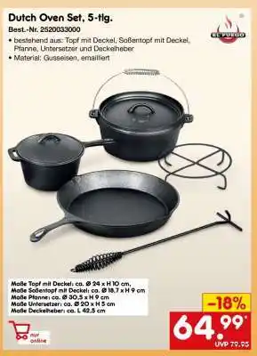 Netto Marken-Discount Dutch Oven Set, 5-tlg Angebot