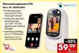 Netto Marken-Discount Überwachungskamera PTZ Angebot