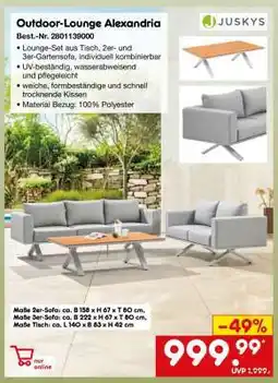 Netto Marken-Discount Outdoor-Lounge Alexandria Angebot
