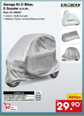 Netto Marken-Discount Garage für E-Bikes, E-Scooter u.v.m Angebot