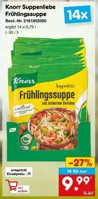Netto Marken-Discount Knorr Suppenliebe Frühlingssuppe Angebot