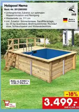 Netto Marken-Discount Holzpool Nemo Angebot