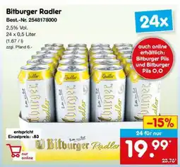 Netto Marken-Discount Bitburger Radler Angebot