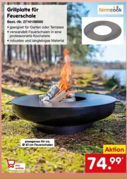 Netto Marken-Discount Grillplatte für Feuerschale Angebot
