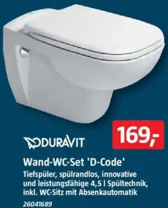 Bauhaus DURAVIT Wand-WC-Set 'D-Code' Angebot
