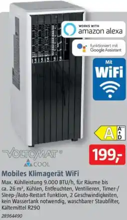 Bauhaus VOLTOMAT COOL Mobiles Klimagerät WiFi Angebot