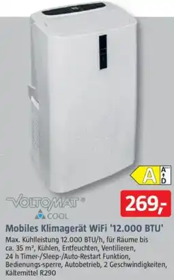 Bauhaus VOLTOMAT COOL Mobiles Klimagerät WiFi '12.000 BTU' Angebot