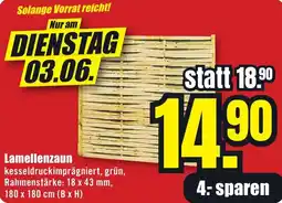 B1 Discount Baumarkt Lamellenzaun Angebot