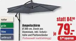 B1 Discount Baumarkt Ampelschirm Angebot