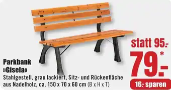 B1 Discount Baumarkt Parkbank Gisela Angebot
