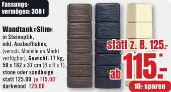 B1 Discount Baumarkt Wandtank Slim Angebot