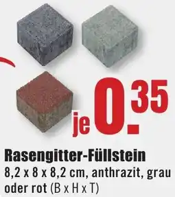 B1 Discount Baumarkt Rasengitter-Füllstein Angebot