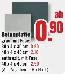 B1 Discount Baumarkt Betonplatte Angebot