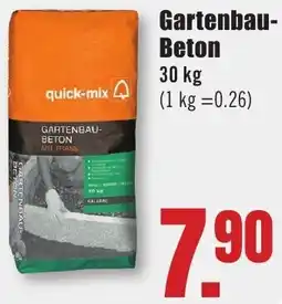 B1 Discount Baumarkt quick-mix Gartenbau Beton Angebot