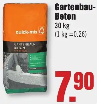 B1 Discount Baumarkt quick-mix Gartenbau Beton Angebot