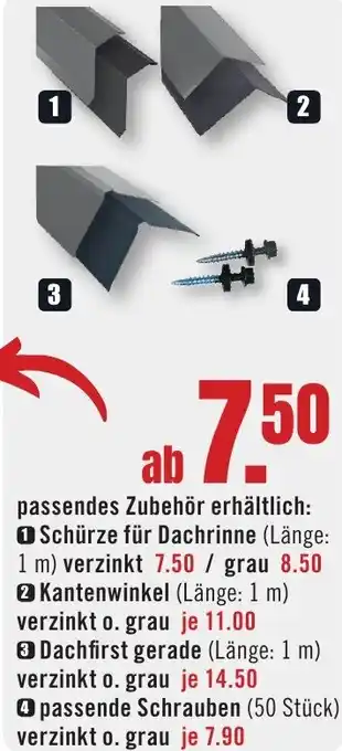 B1 Discount Baumarkt Schürze für Dachrinne Angebot