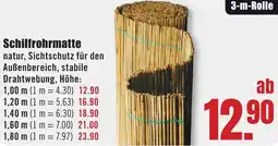 B1 Discount Baumarkt Schilfrohrmatte Angebot