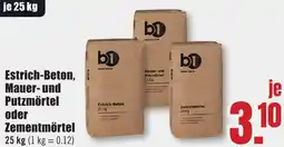 B1 Discount Baumarkt b1 Estrich-Beton, Mauer- und Putzmörtel oder Zementmörtel Angebot