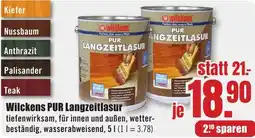 B1 Discount Baumarkt Wilckens PUR Langzeitlasur Angebot