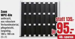B1 Discount Baumarkt Zaun WPC-Alu Angebot