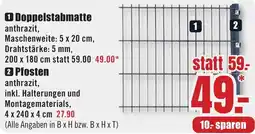 B1 Discount Baumarkt Doppelstabmatte Angebot
