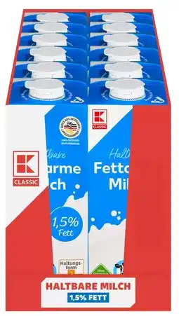 Kaufland K-Classic Haltbare Fettarme Milch Angebot