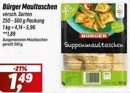 Simmel Bürger Maultaschen Angebot
