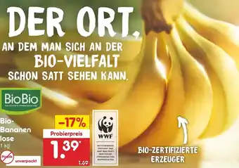 Netto Marken-Discount Bio Bananen lose 1kg Angebot