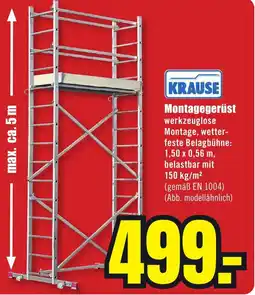 B1 Discount Baumarkt KRAUSE Montagegerüst Angebot
