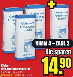 B1 Discount Baumarkt Klebe- und Armierungsmörtel Angebot