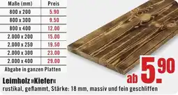 B1 Discount Baumarkt Leimholz Kiefer Angebot