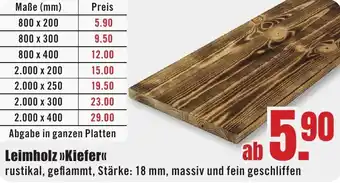 B1 Discount Baumarkt Leimholz Kiefer Angebot