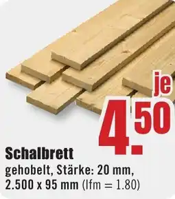 B1 Discount Baumarkt Schalbrett Angebot