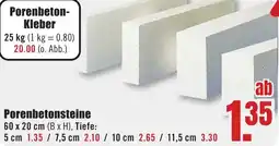 B1 Discount Baumarkt Porenbetonsteine Angebot