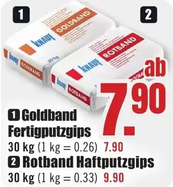 B1 Discount Baumarkt KNAUF Goldband Fertigputzgips Angebot