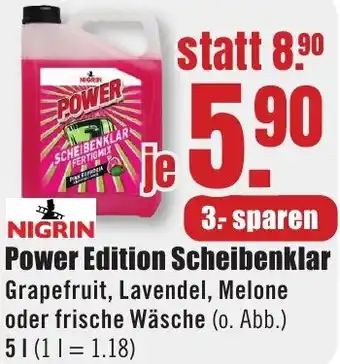 B1 Discount Baumarkt NIGRIN Power Edition Scheibenklar Angebot