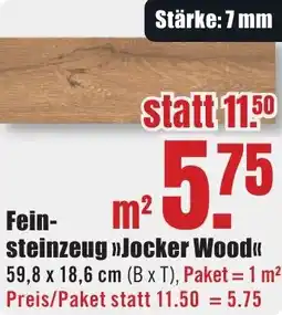 B1 Discount Baumarkt Feinsteinzeug Jocker Wood Angebot